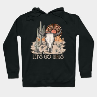 Retro Let's Go Girls Funny Gifts Boys Girls Hoodie